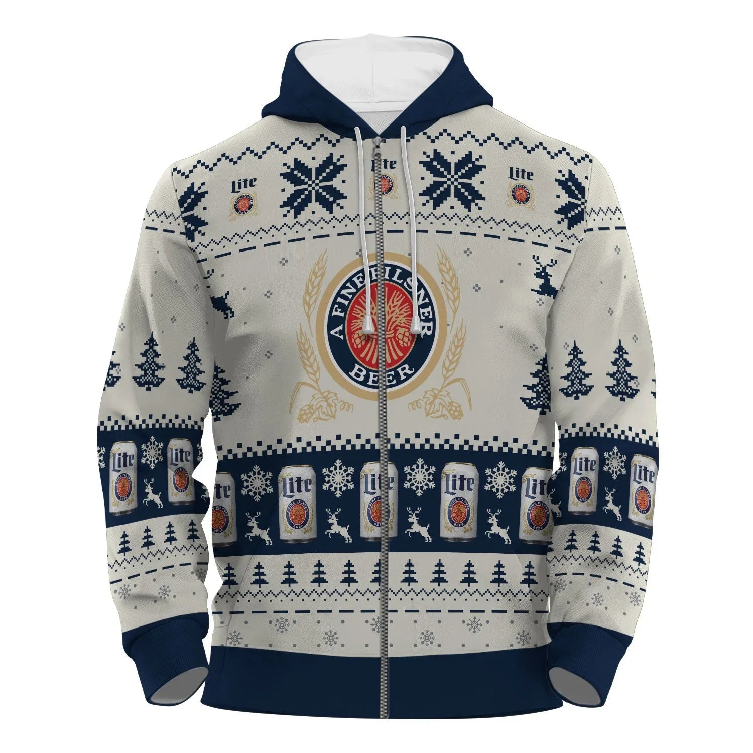 Miller Lite Snowy Sips Pullover & Zip Hoodie