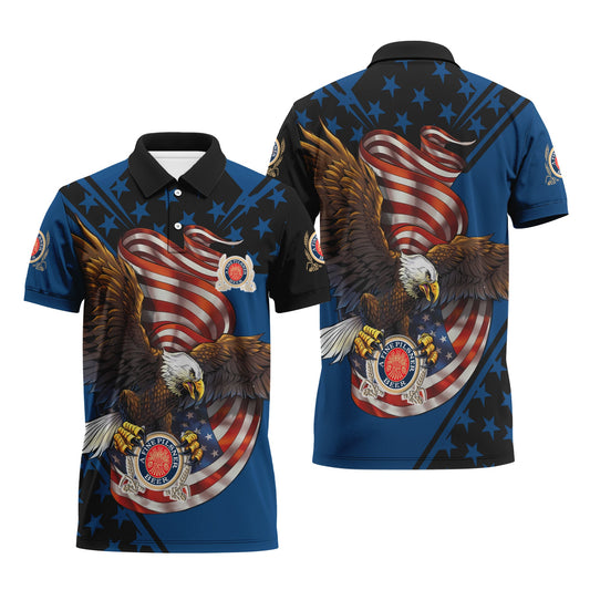 Miller Lite USA Iron Wings Legion Polo Shirt