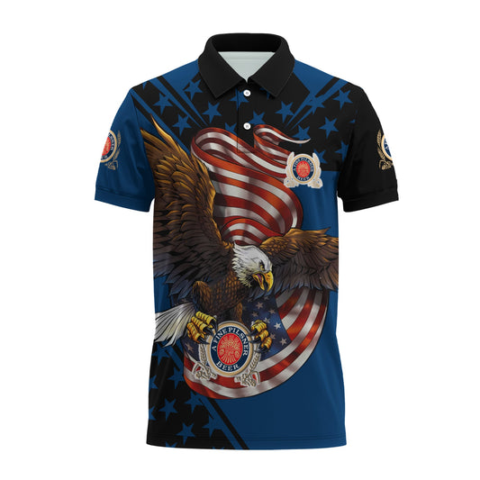 Miller Lite USA Iron Wings Legion Polo Shirt