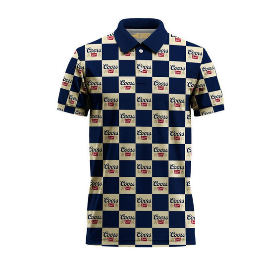 Coors Banquet Collab Gingham Polo Shirt - VinoVogue.com