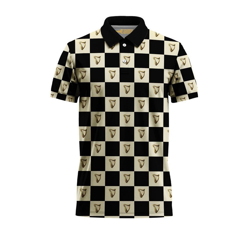 Guinness Collab Gingham Polo Shirt - VinoVogue.com