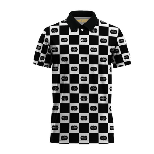 Kraken Rum Collab Gingham Polo Shirt