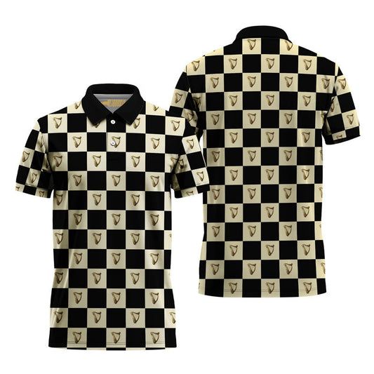 Guinness Collab Gingham Polo Shirt