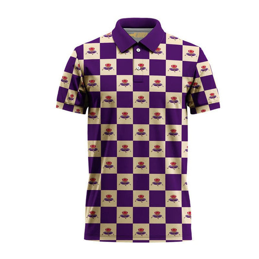 Crown Royal Collab Gingham Polo Shirt - VinoVogue.com