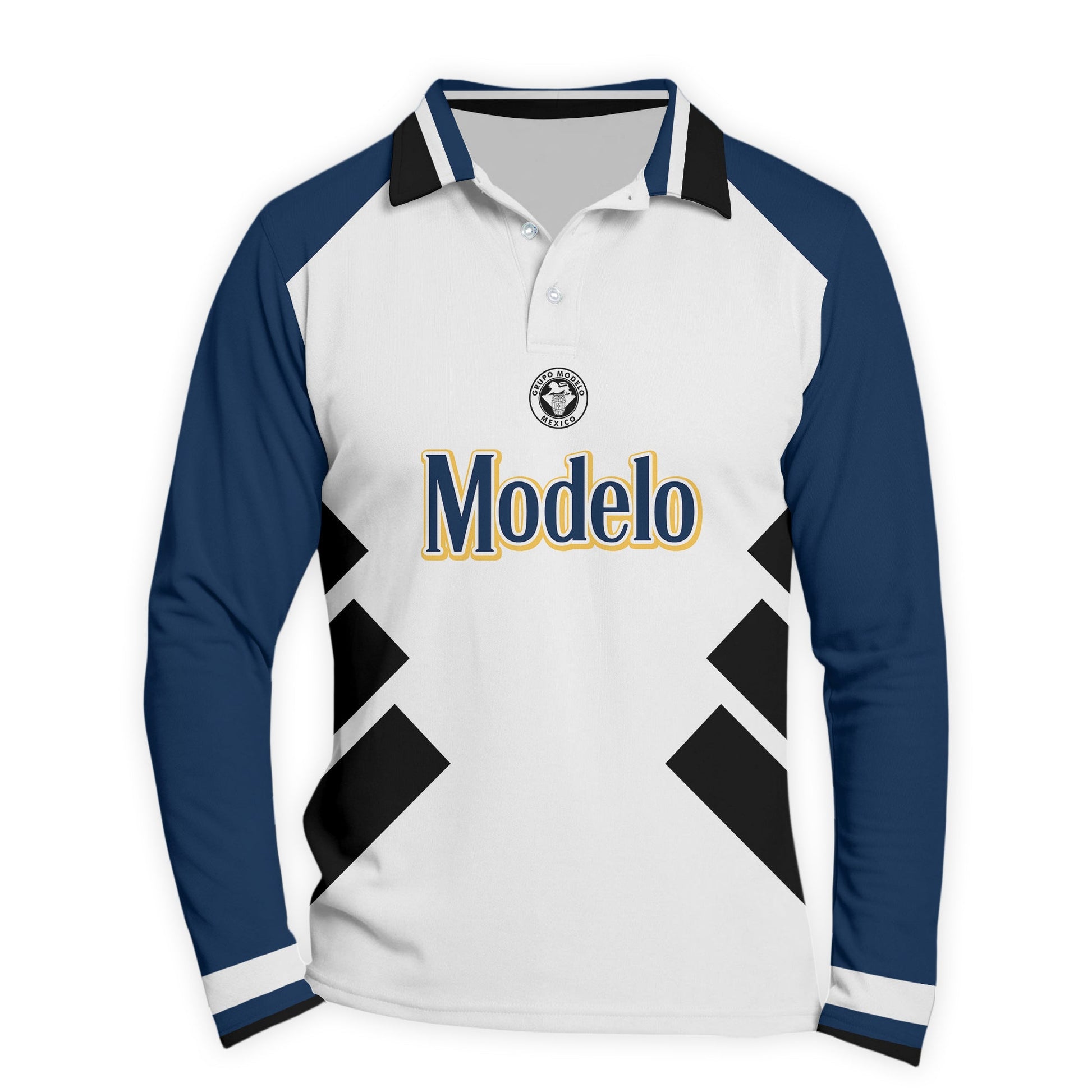  Modelo Bold Line Golf Long Sleeve Polo Shirt