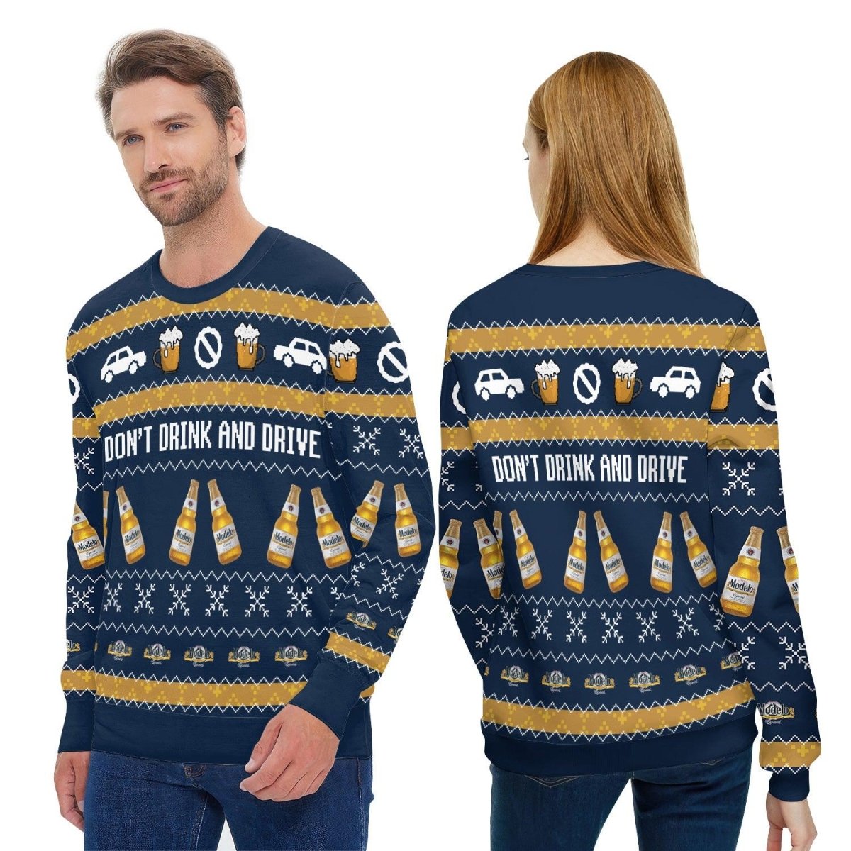 Modelo Don't Drink And Drive Ugly Sweater - VinoVogue.com