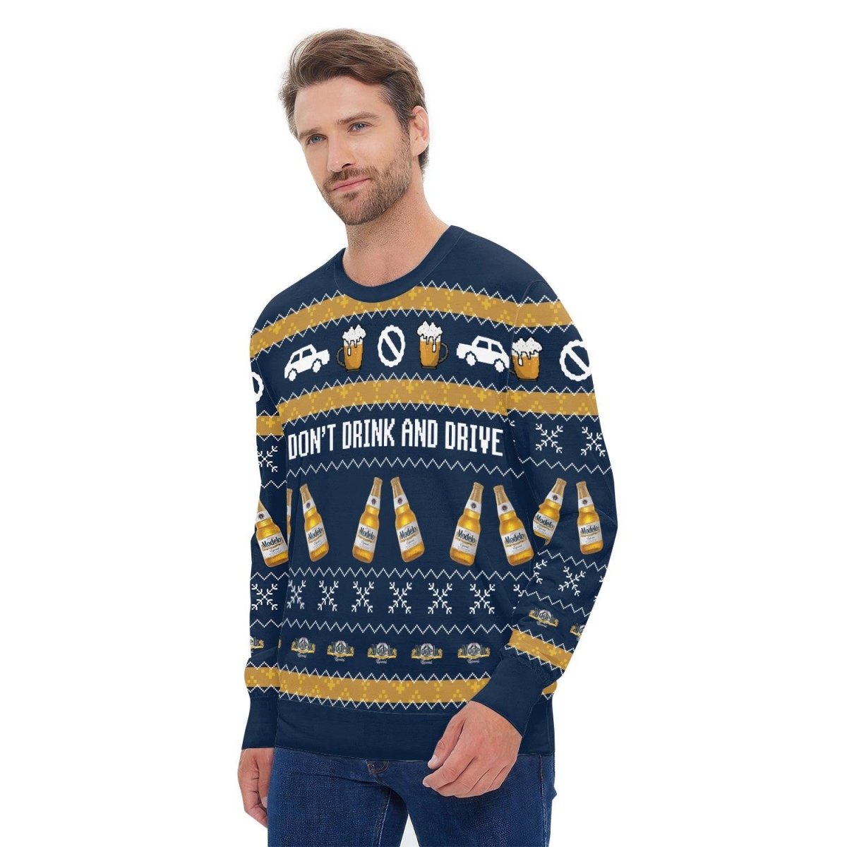 Modelo Don't Drink And Drive Ugly Sweater - VinoVogue.com