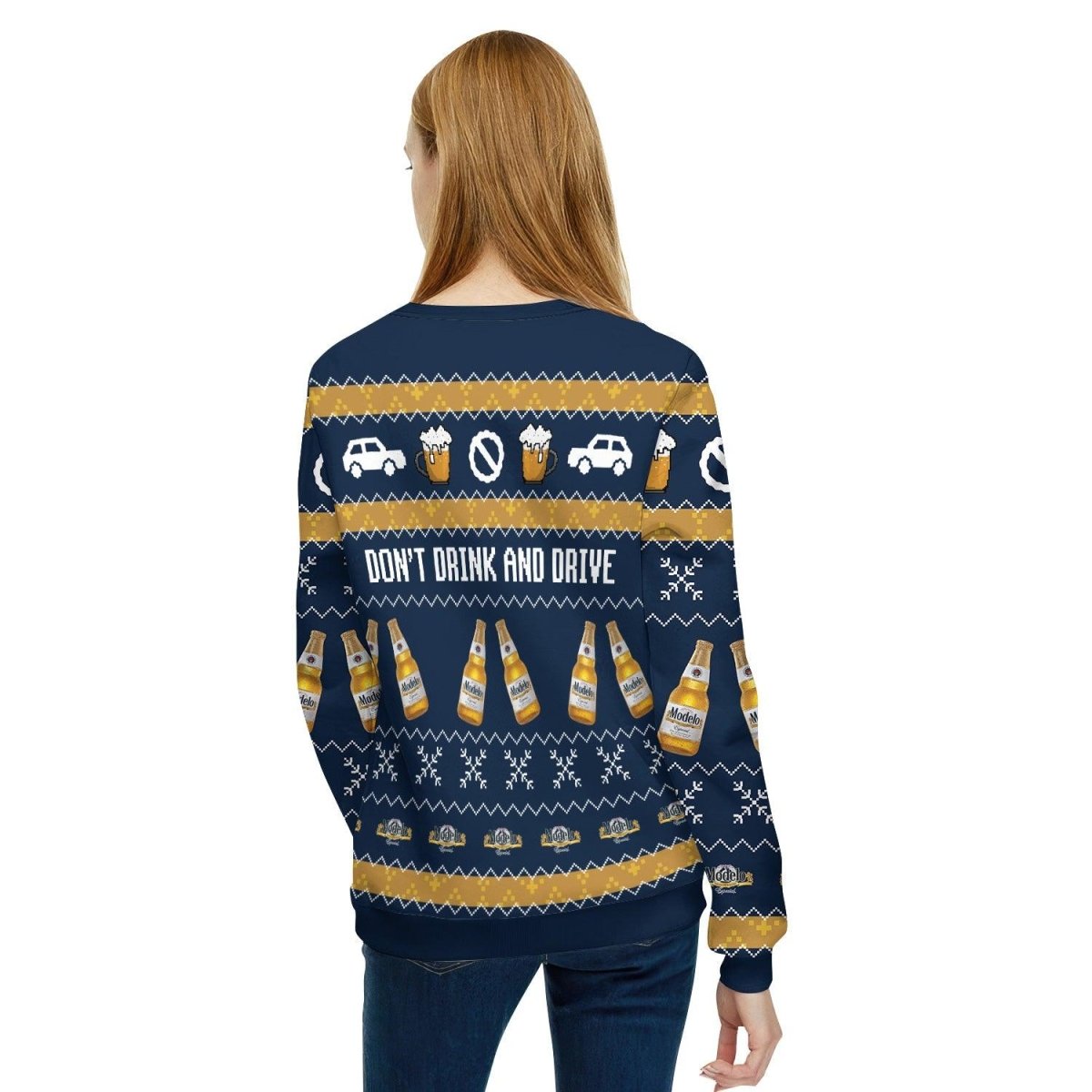 Modelo Don't Drink And Drive Ugly Sweater - VinoVogue.com