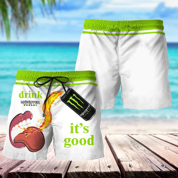 Drink Monster It's Good Swim Trunks - VinoVogue.com