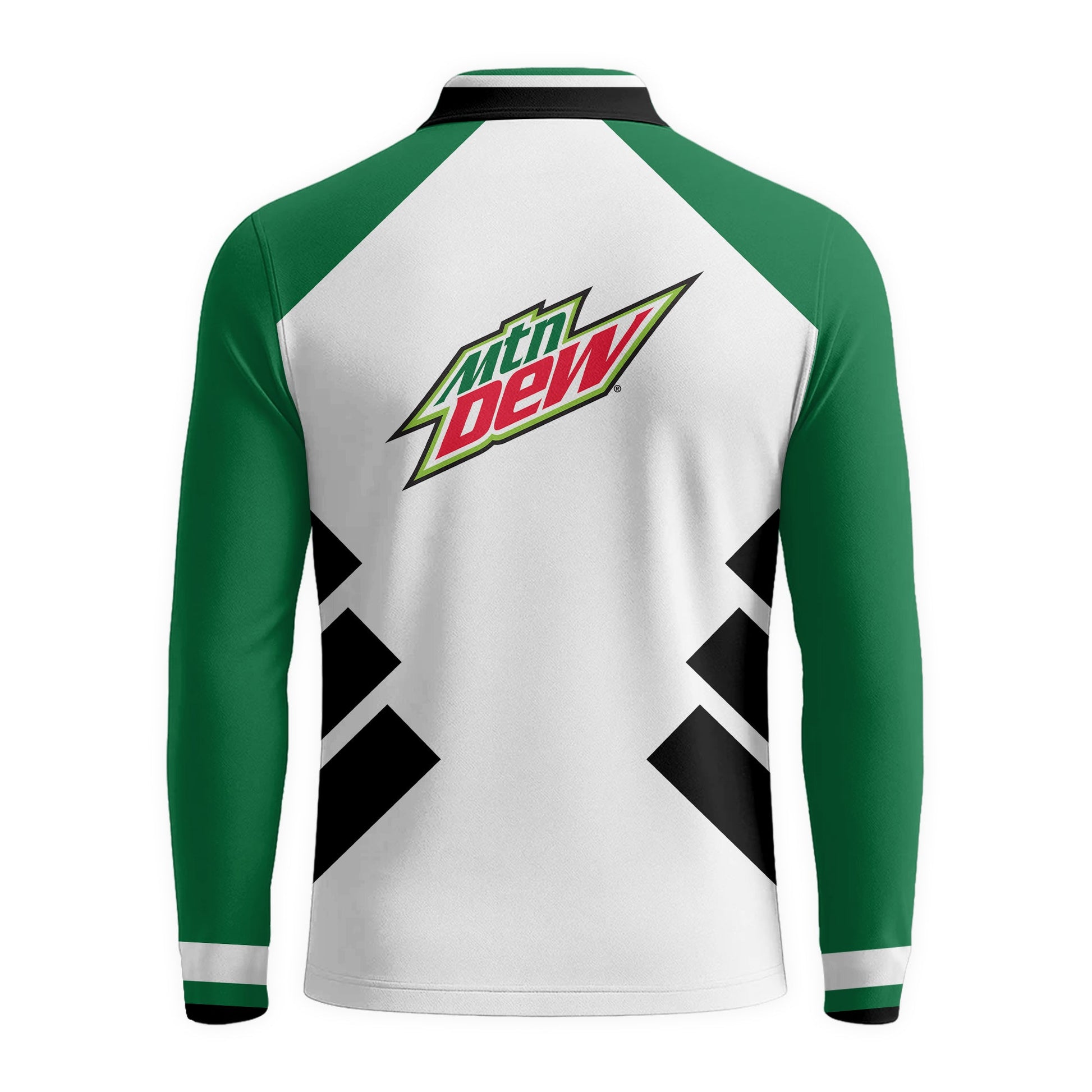  Mountain Dew Bold Line Golf Long Sleeve Polo Shirt