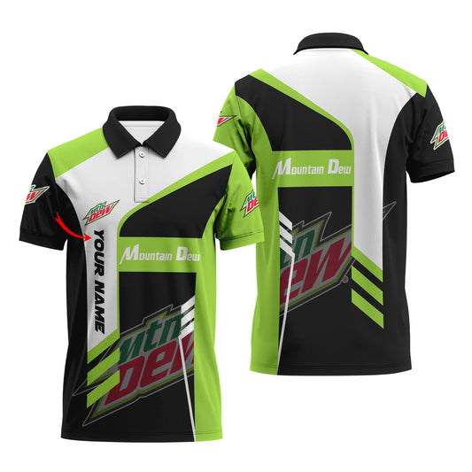 Personalized Mountain Dew Speedline Legacy Polo Shirt