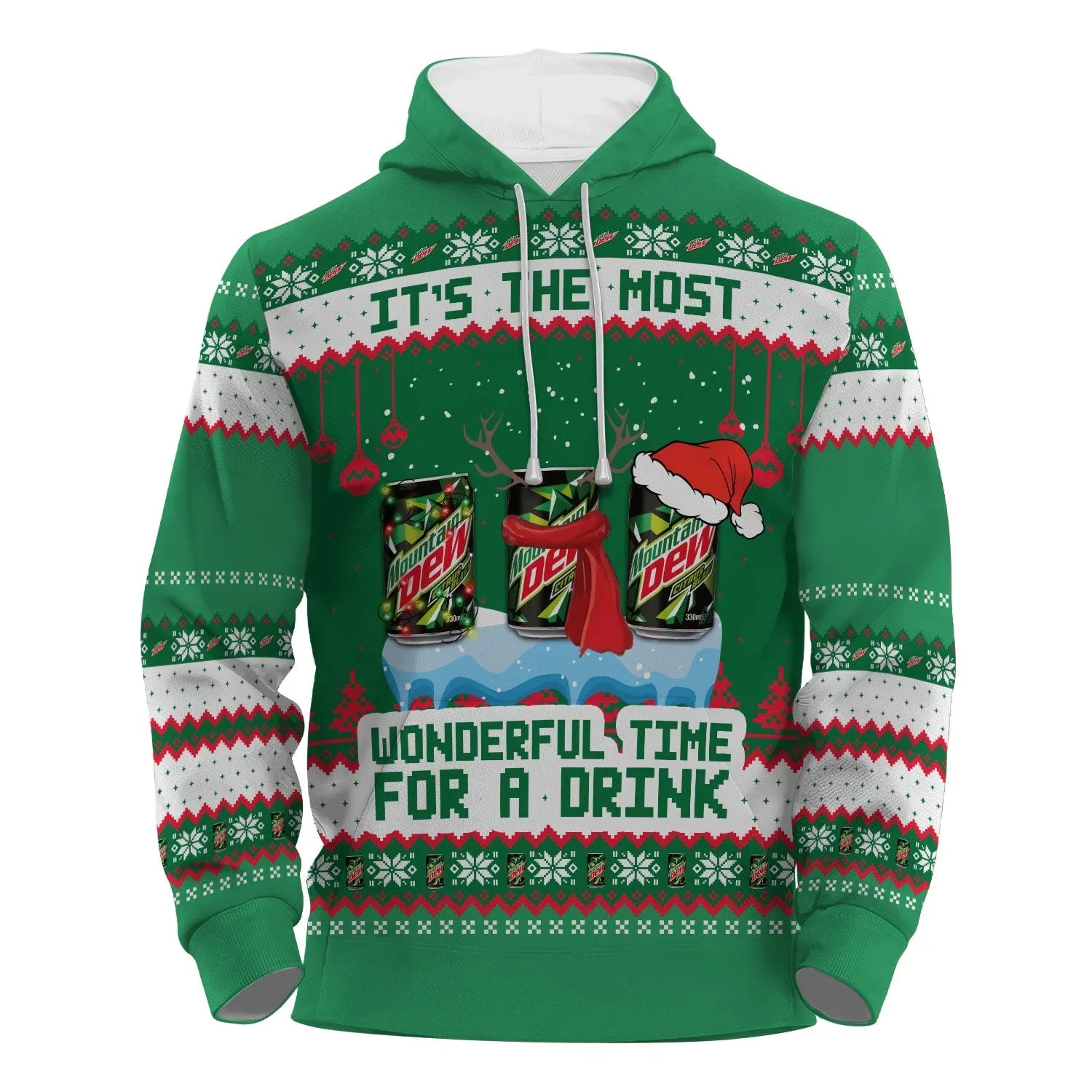 Mountain Dew The Most Wonderful Time Pullover & Zip Hoodie