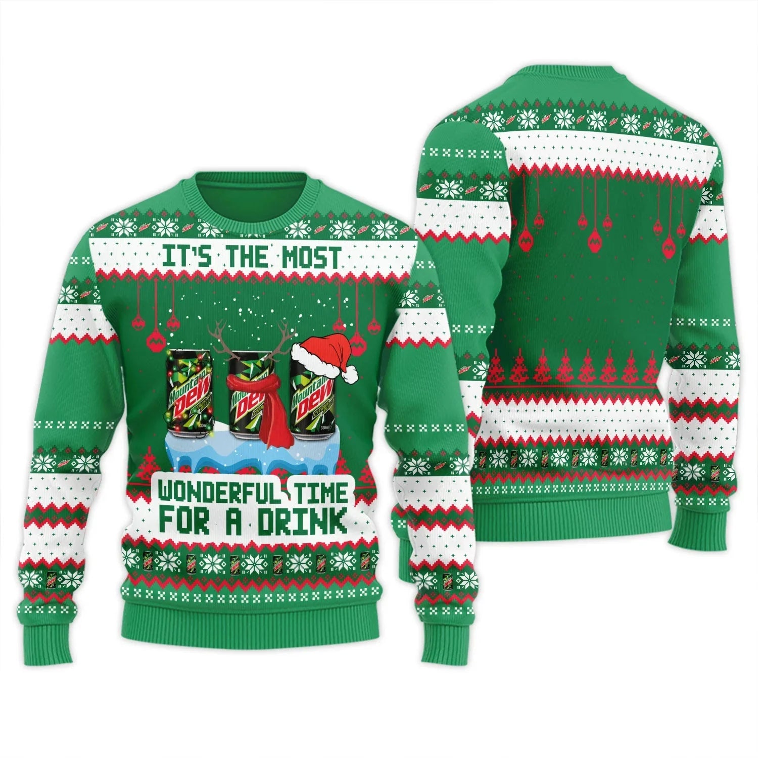 Mountain Dew The Most Wonderful Time Ugly Sweater