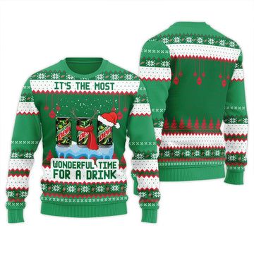 Mountain Dew The Most Wonderful Time Ugly Sweater
