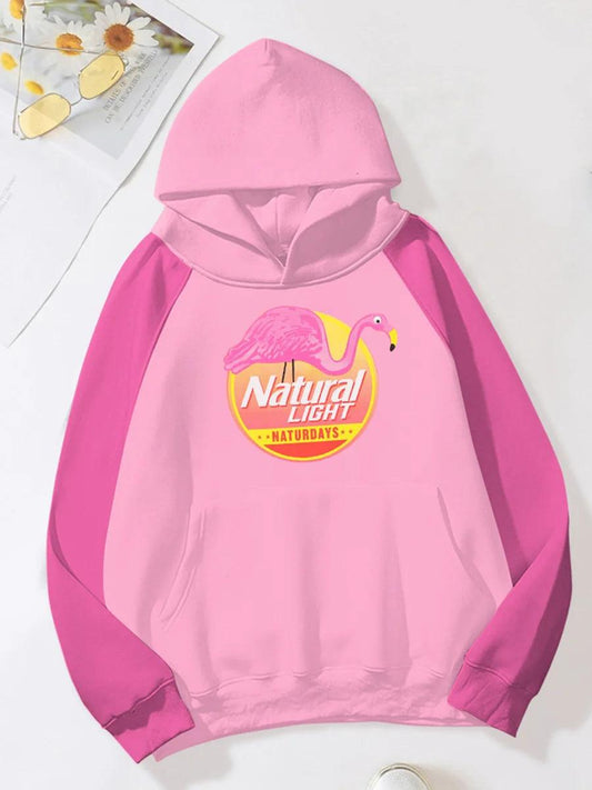 Natural Light Naturdays Basic Pink Hoodie