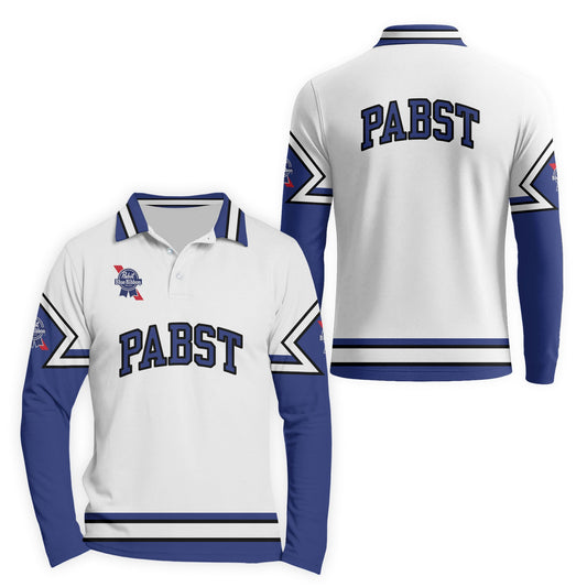  Pabst Blue Ribbon Fieldcore Golf Long Sleeve Polo Shirt