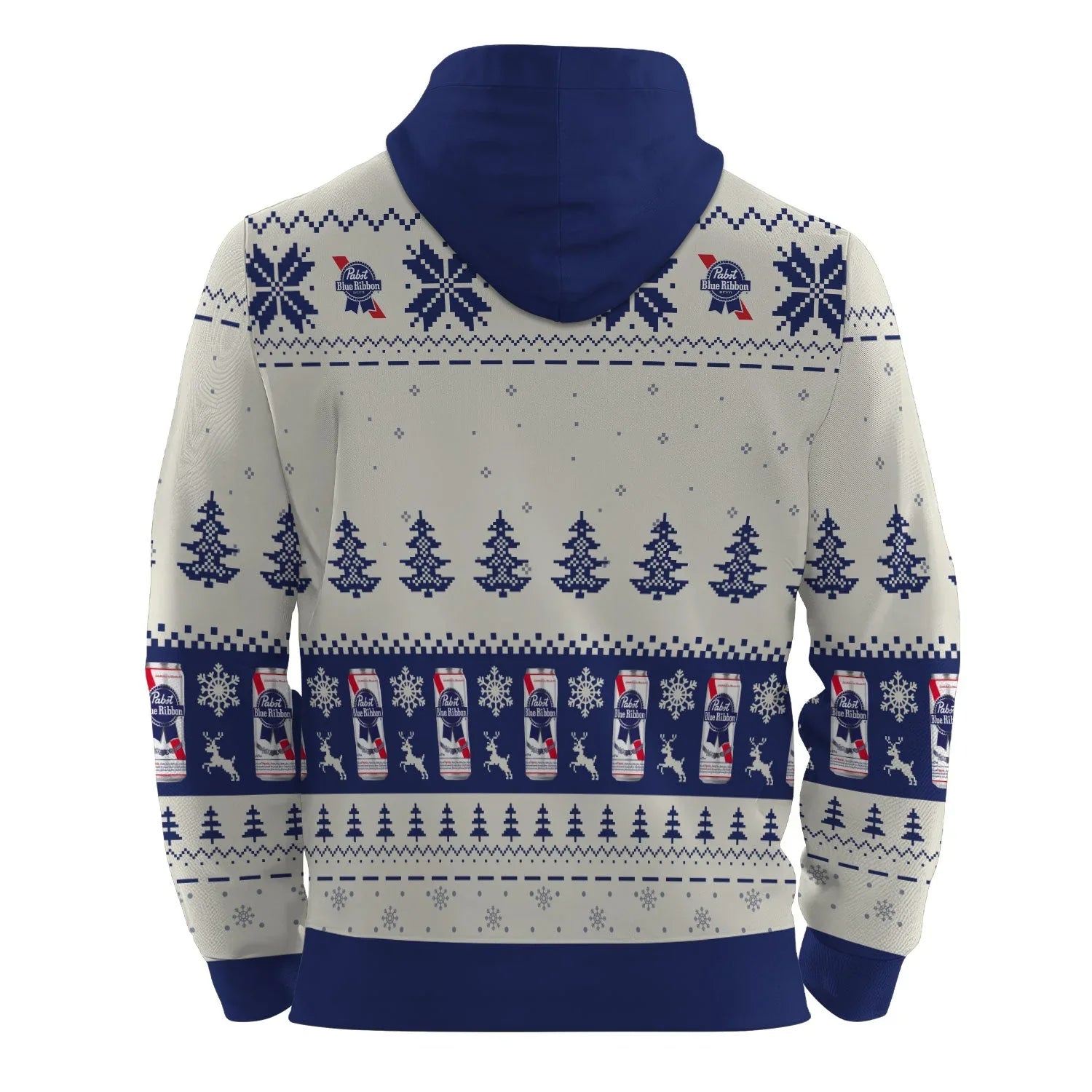 Pabst Blue Ribbon Snowy Sips Pullover & Zip Hoodie