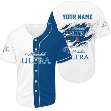 Personalized Basic Michelob Ultra Baseball Jersey - VinoVogue.com