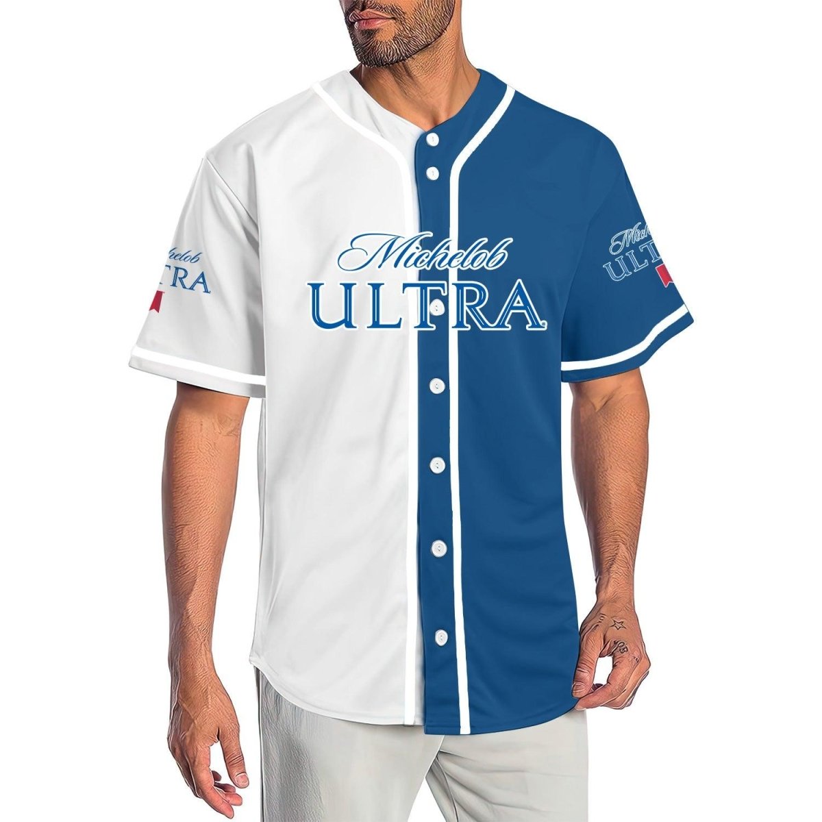 Personalized Basic Michelob Ultra Baseball Jersey - VinoVogue.com