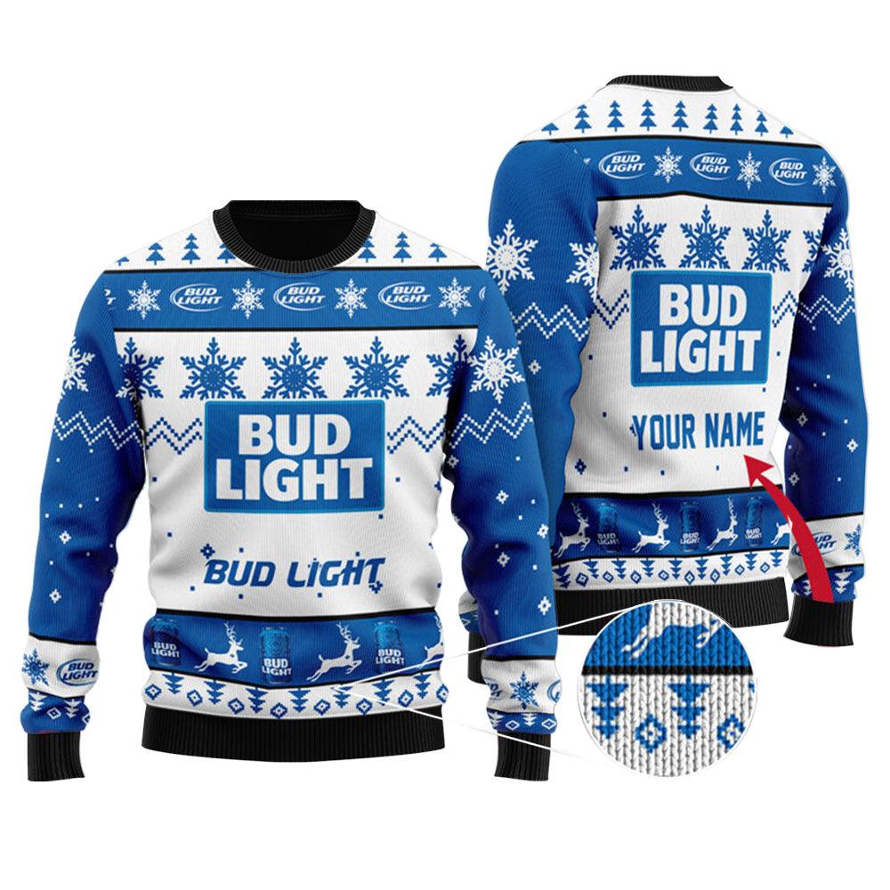 Personalized Bud Light Ugly Sweater