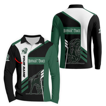 Personalized Buffalo Trace Speedline Legacy Long Sleeve Polo Shirt