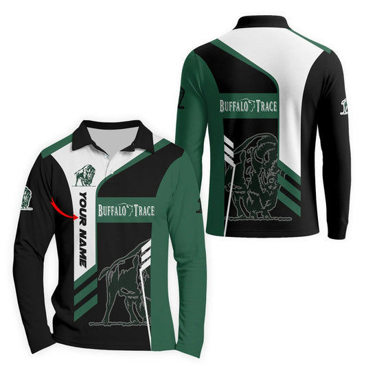 Personalized Buffalo Trace Speedline Legacy Long Sleeve Polo Shirt