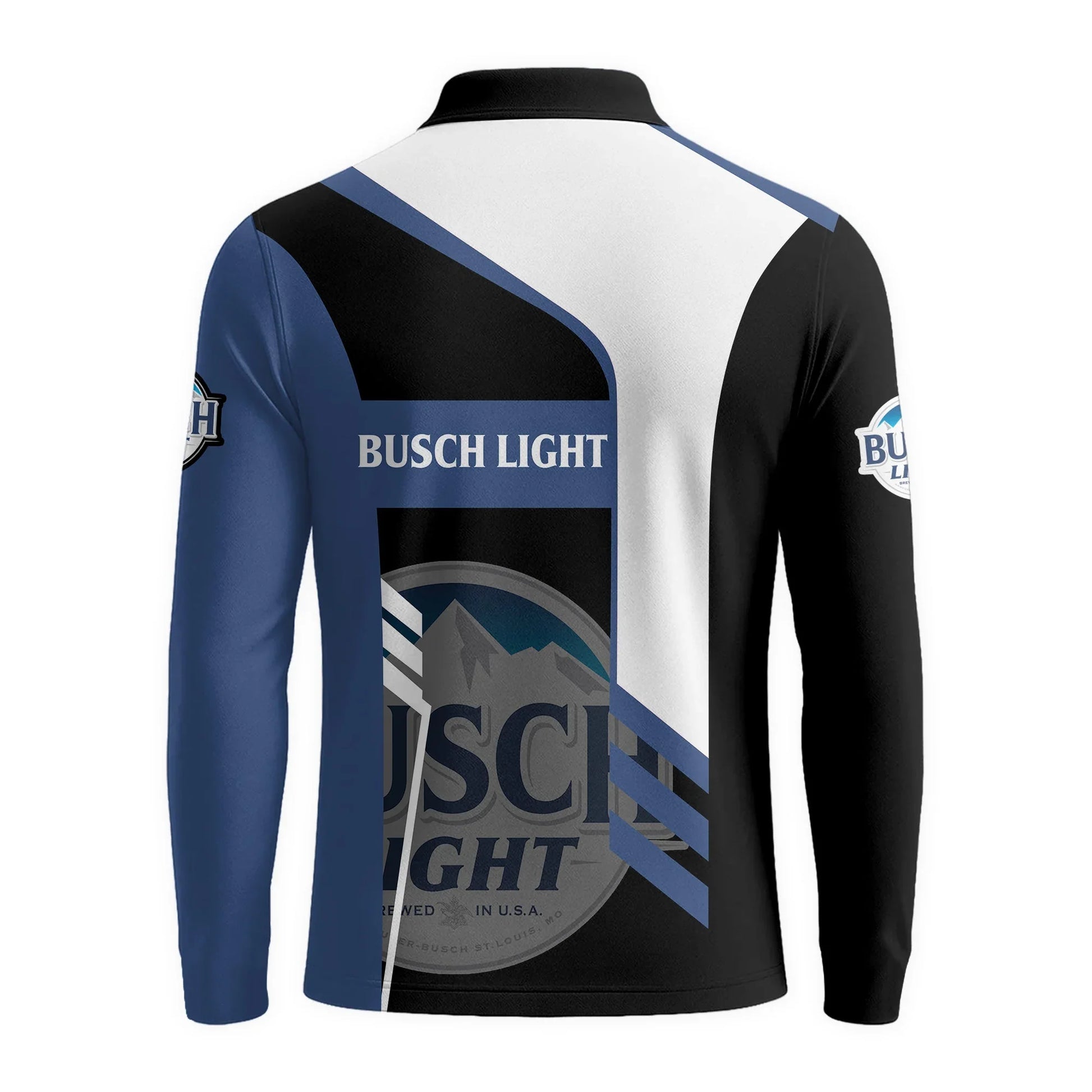 Personalized Busch Light Speedline Legacy Long Sleeve Polo Shirt