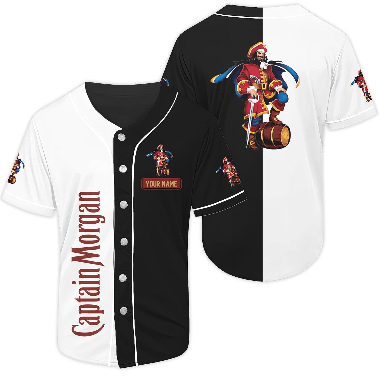 VinoVogue Personalized Captain Morgan Baseball Jersey