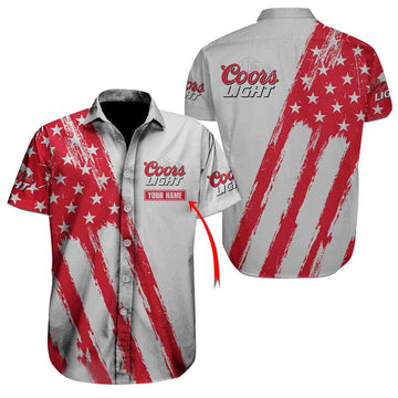 VinoVogue Personalized Coors Light Button Shirt