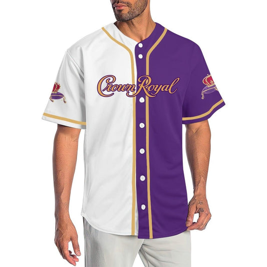 Personalized Crown Royal Whiskey Baseball Jersey - VinoVogue.com