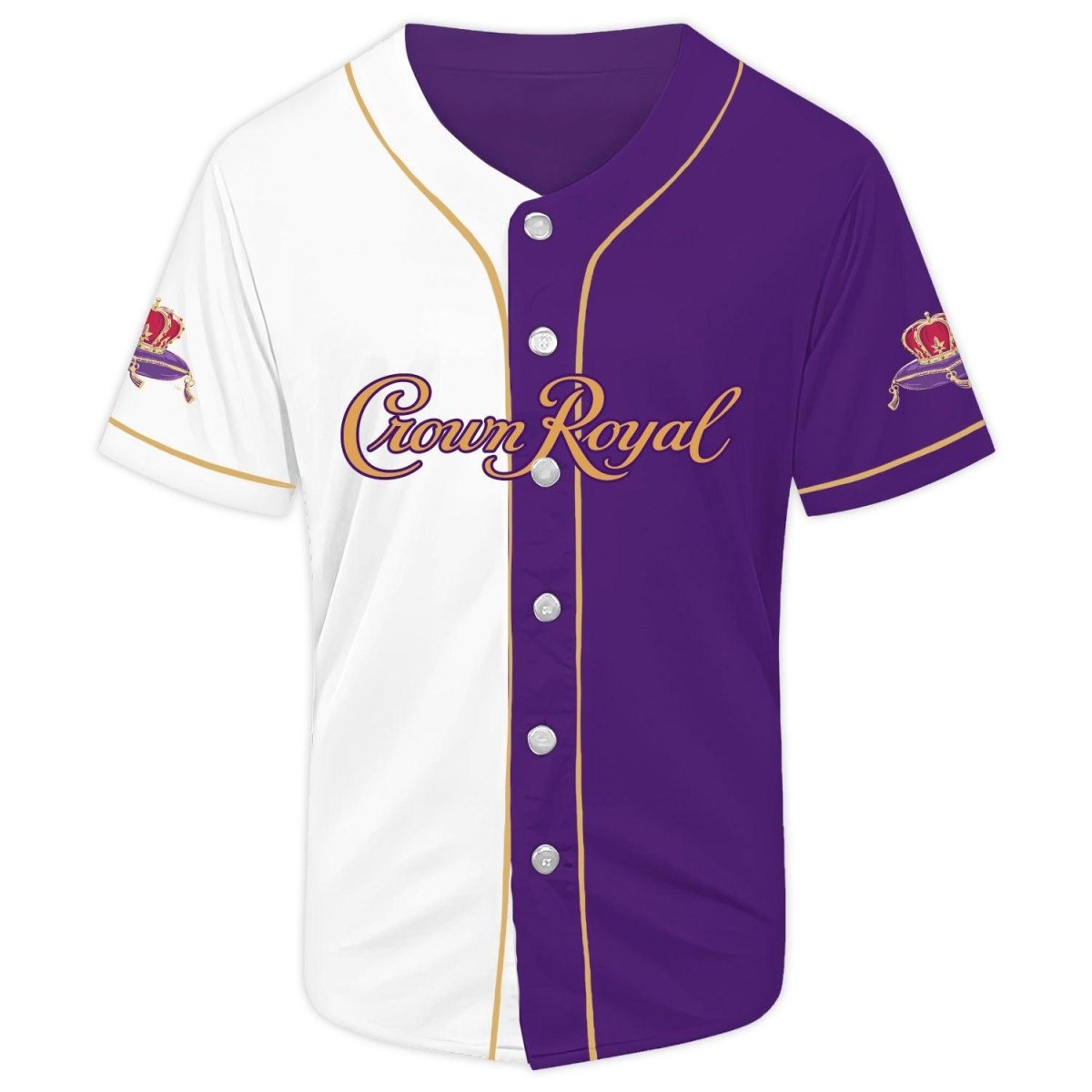 Personalized Crown Royal Whiskey Baseball Jersey - VinoVogue.com