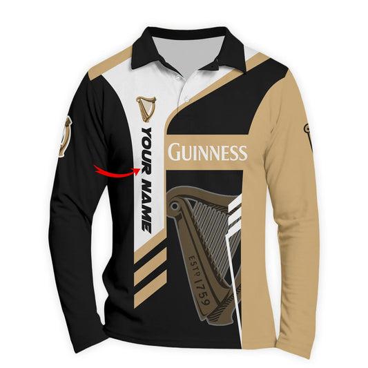 Personalized Guinness Speedline Legacy Long Sleeve Polo Shirt