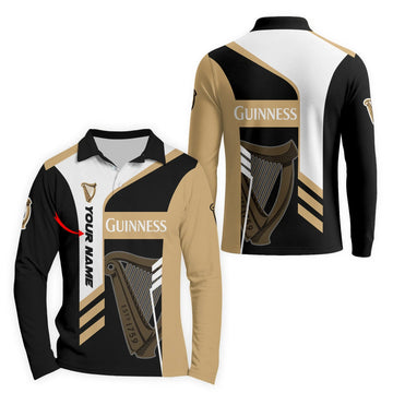 Personalized Guinness Speedline Legacy Long Sleeve Polo Shirt