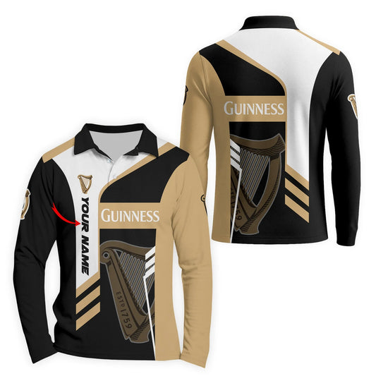 Personalized Guinness Speedline Legacy Long Sleeve Polo Shirt