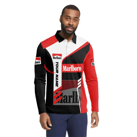Personalized Marlboro Speedline Legacy Long Sleeve Polo Shirt