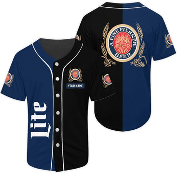 Personalized Miller Lite Baseball Jersey - VinoVogue.com