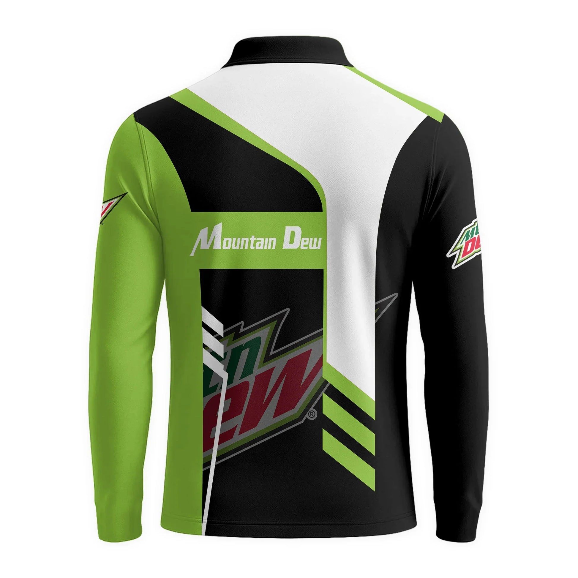 Personalized Mountain Dew Speedline Legacy Long Sleeve Polo Shirt