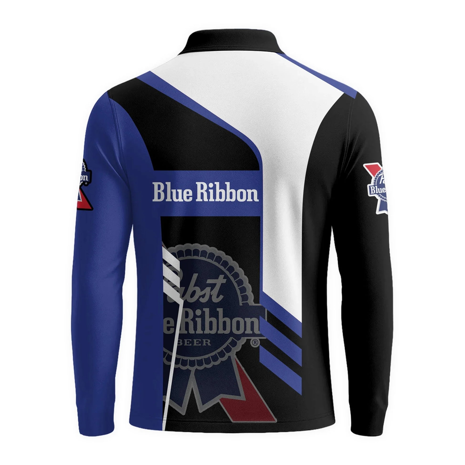Personalized Pabst Blue Ribbon Speedline Legacy Long Sleeve Polo Shirt