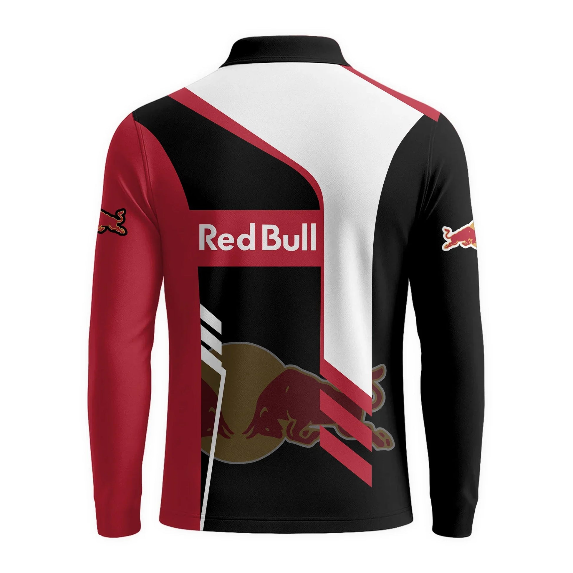 Personalized Red Bull Speedline Legacy Long Sleeve Polo Shirt