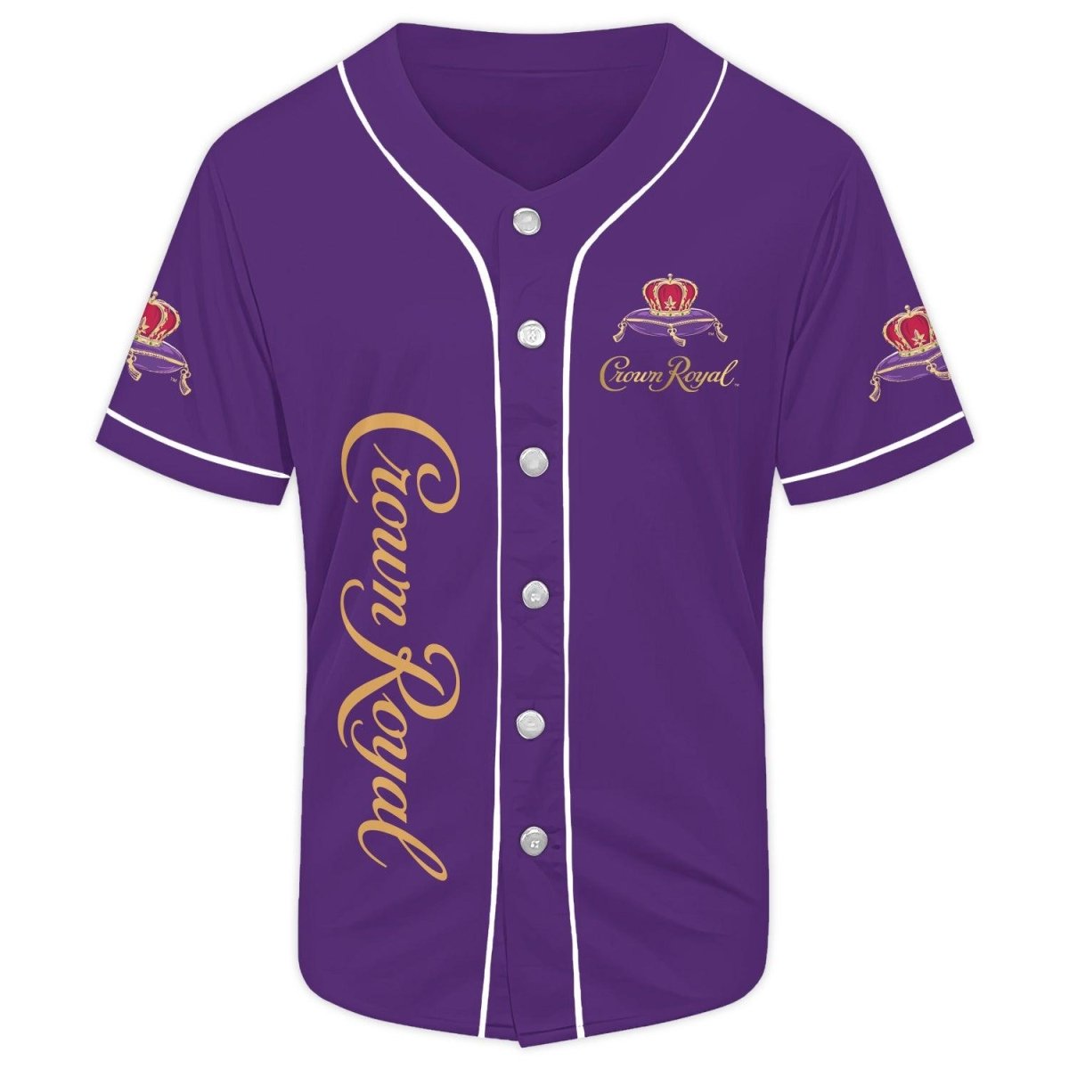 Purple Crown Royal Baseball Jersey - VinoVogue.com