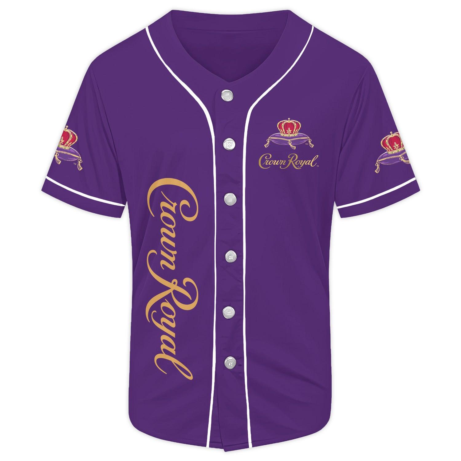 Purple Crown Royal Baseball Jersey