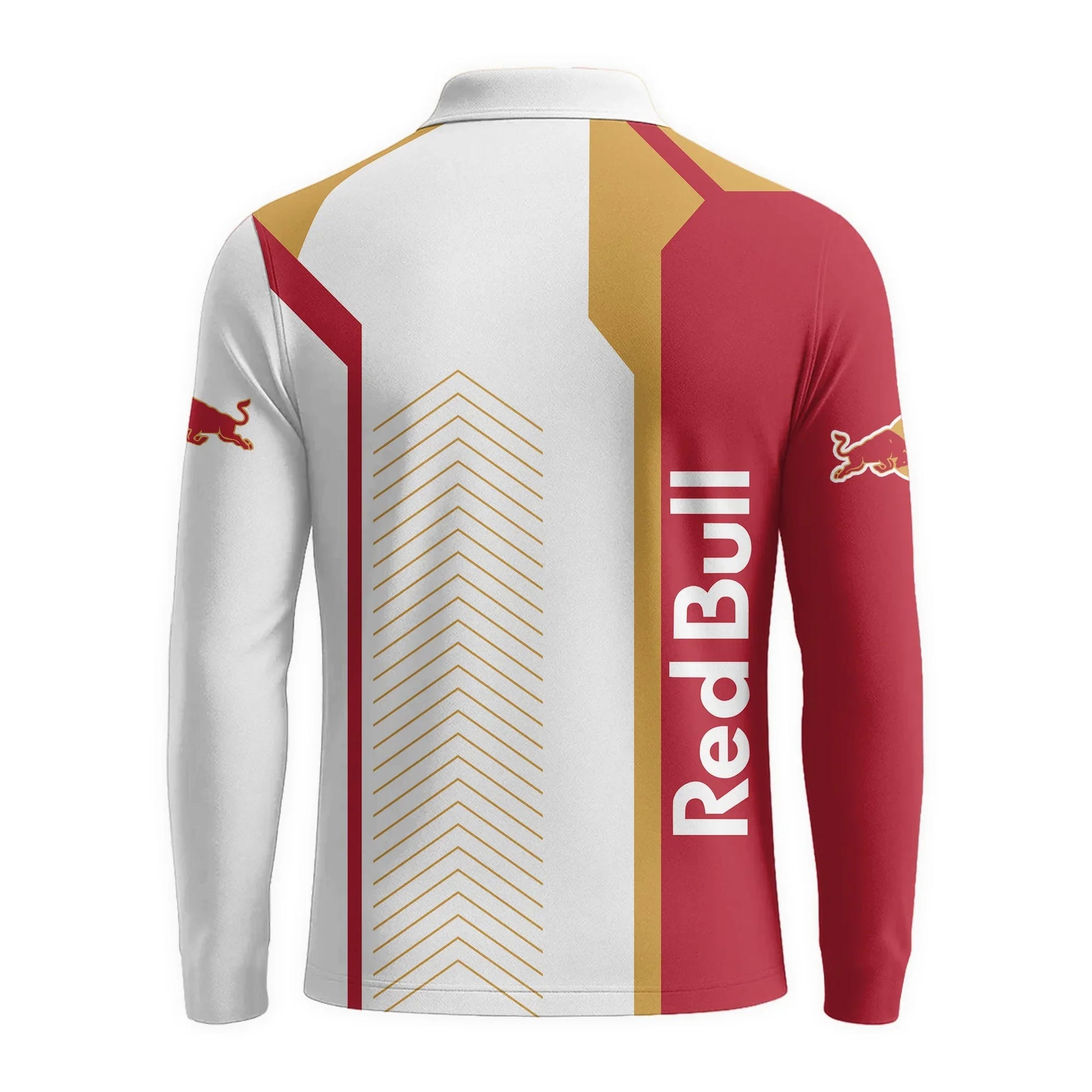  Red Bull Modern Motorsport Golf Long Sleeve Polo Shirt