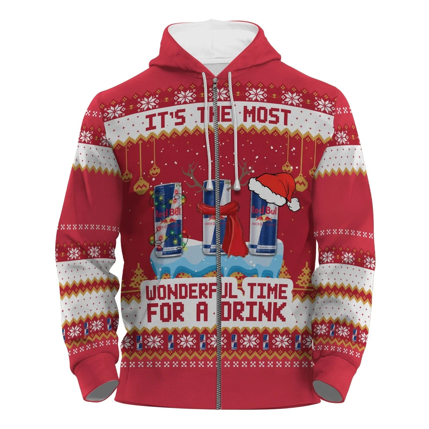 Red Bull The Most Wonderful Time Pullover & Zip Hoodie
