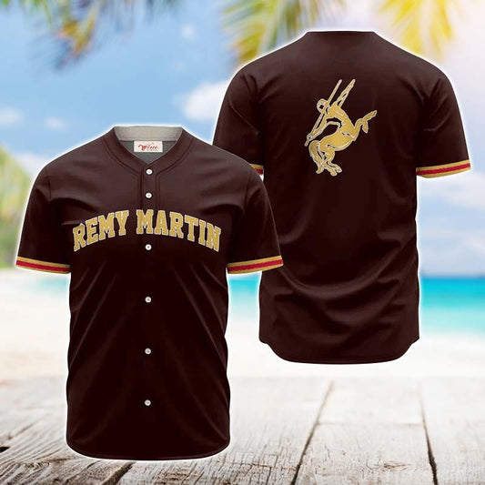 Remy Martin Brown Basic Jersey Shirt - VinoVogue.com