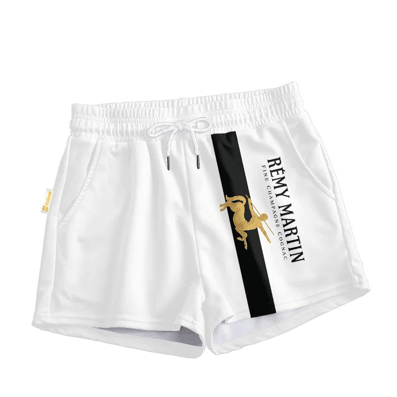 Remy Martin White Basic Women's Casual Shorts - VinoVogue.com