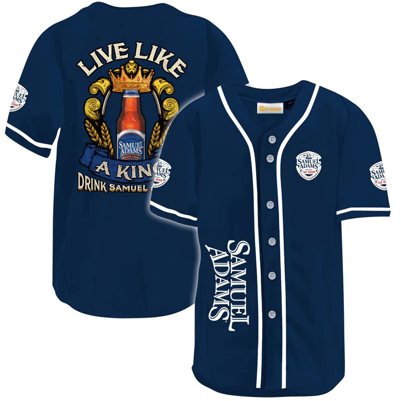 Samuel Adams Live Like A King Baseball Jersey - VinoVogue.com