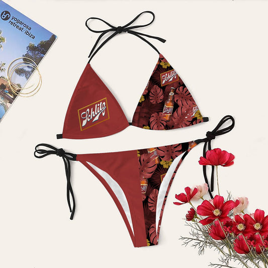 Schlitz Beer Triangle Beach Bikini - VinoVogue.com