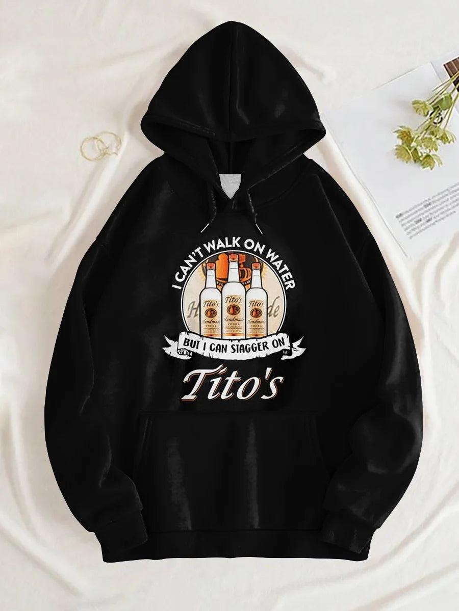 Tito's Basic I Can't Walk On Water Black Hoodie