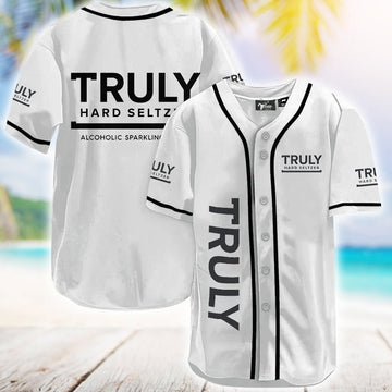 Truly Hard Seltzer White Baseball Jersey - VinoVogue.com