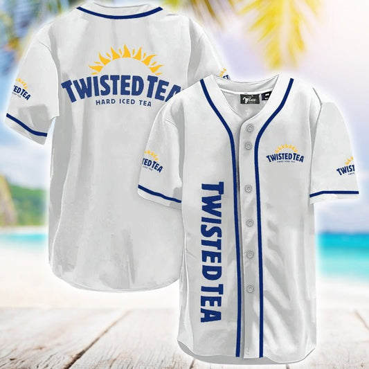 Twisted Tea White Baseball Jersey - VinoVogue.com